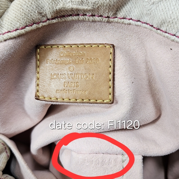 Auth Louis Vuitton Sunshine Pm Burgundy and Blue Denim Jean Cross body Bag - Picture 14 of 15